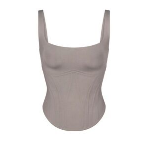 Women's Gray Corset Top